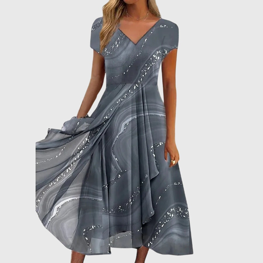 Aubrielle™ | Flowing Midi Dress Aurevea Atelier