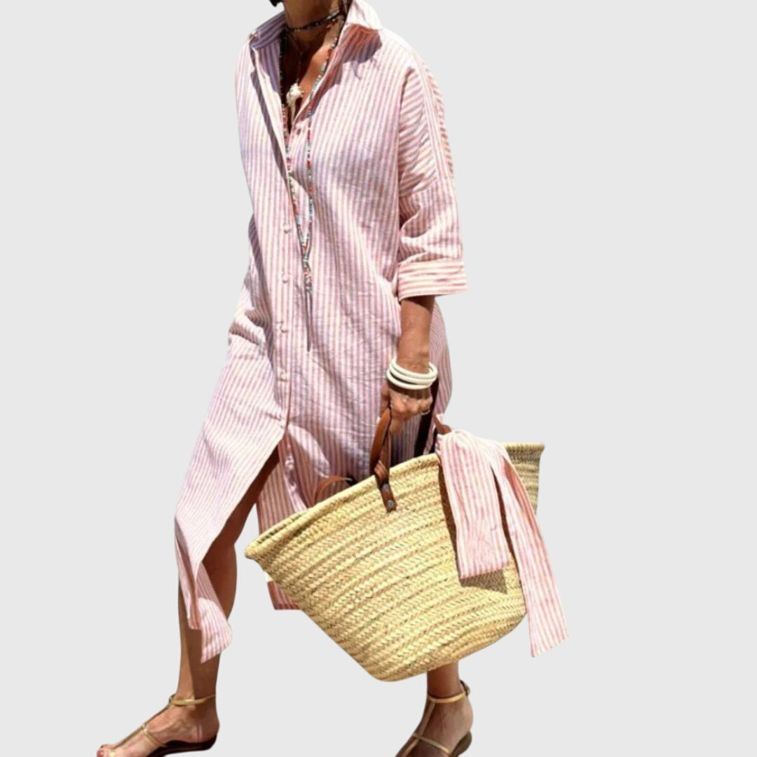 Ellen™ | Classic Striped Dress Aurevea Atelier