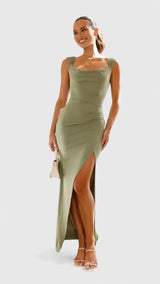 Coralya™ | Elegant Maxi Dress Aurevea Atelier