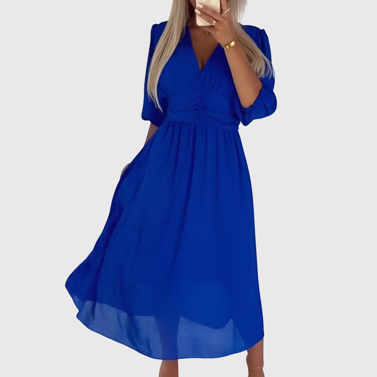 Chloe™ | Lightweight Silky Chiffon Dress Aurevea Atelier
