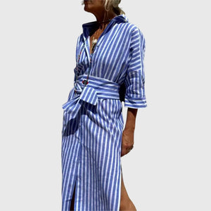 Ellen™ | Classic Striped Dress Aurevea Atelier
