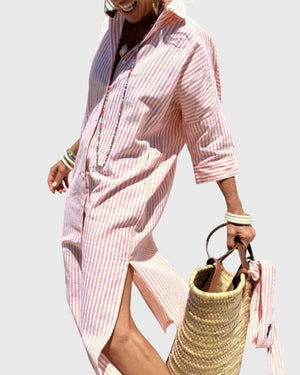 Ellen™ | Classic Striped Dress Aurevea Atelier