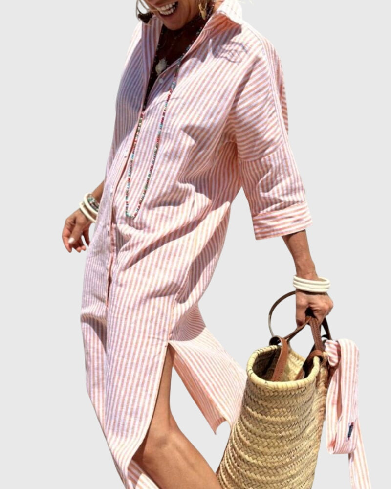 Ellen™ | Classic Striped Dress Aurevea Atelier