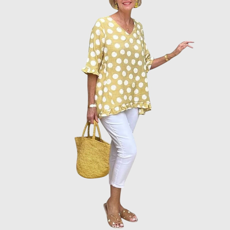 Eira™ | Blouse - Yellow Aurevea Atelier