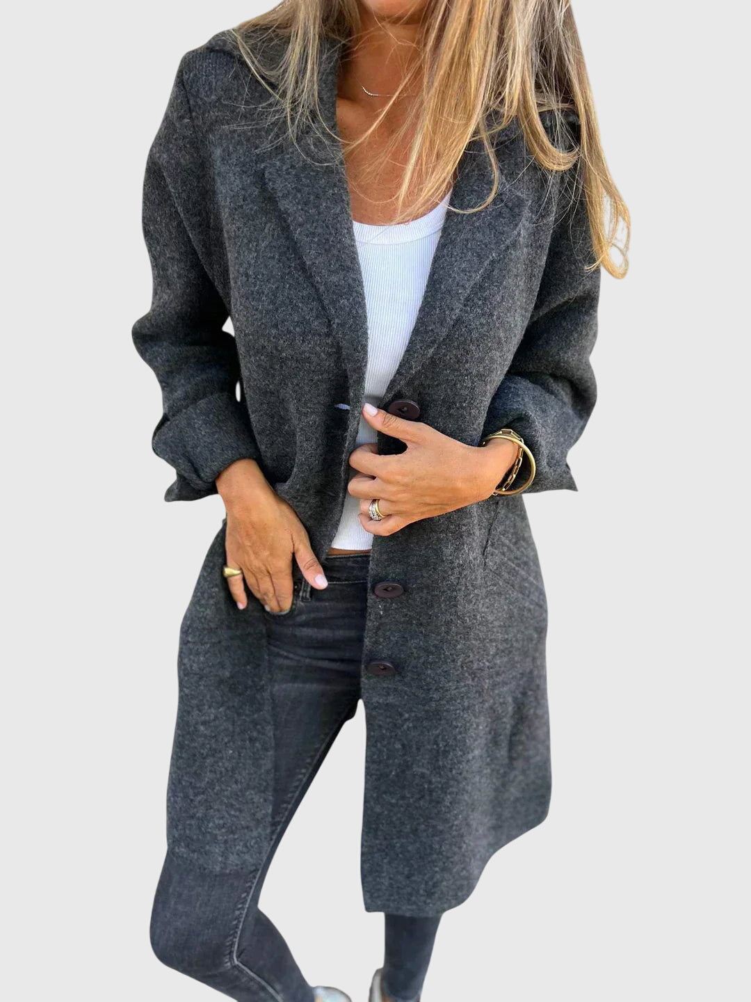 Lisa - Blazer with Buttons Aurevea Atelier