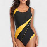 Sporty One-Piece Swimsuit with Back Cut-Out Aurevea Atelier