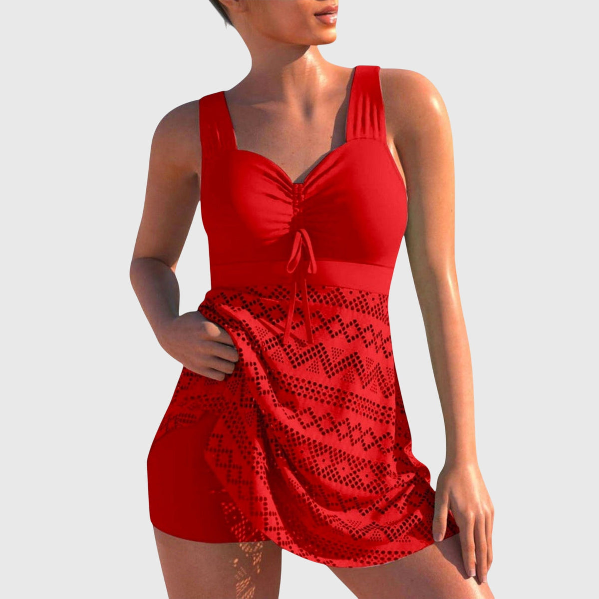Isabella - Two-Piece Swimsuit with Skirt Aurevea Atelier