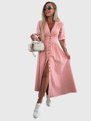 Sophia™ | Elegant Denim Dress Aurevea Atelier