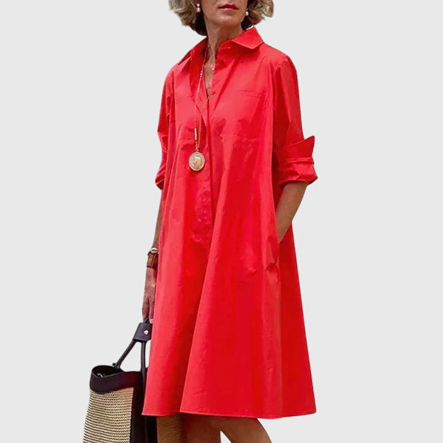 Paige™ - Elegant Dress With Pockets Aurevea Atelier