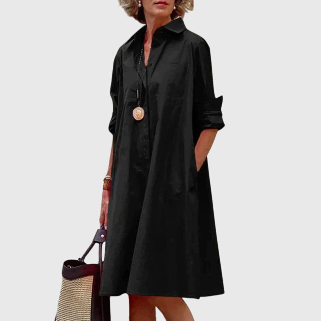 Paige™ - Elegant Dress With Pockets Aurevea Atelier