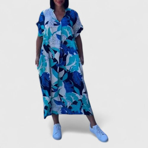 Shamcey™ - Sophisticated Floral Dress Aurevea Atelier