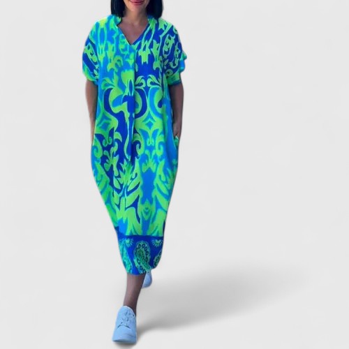 Shamcey™ - Sophisticated Floral Dress Aurevea Atelier