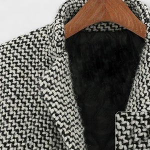 Amelia | Wool Houndstooth Coat Stopazdrowia