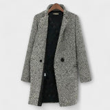 Amelia | Wool Houndstooth Coat Stopazdrowia