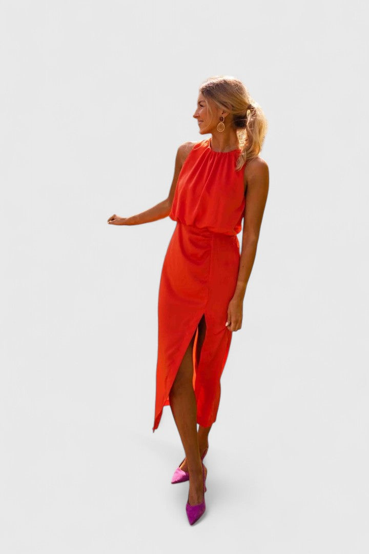 Theonae™ | Comfortable Midi Dress Aurevea Atelier
