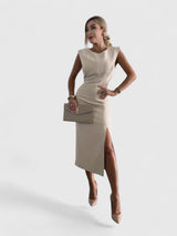 Betty | Elegant Midi Dress Aurevea Atelier