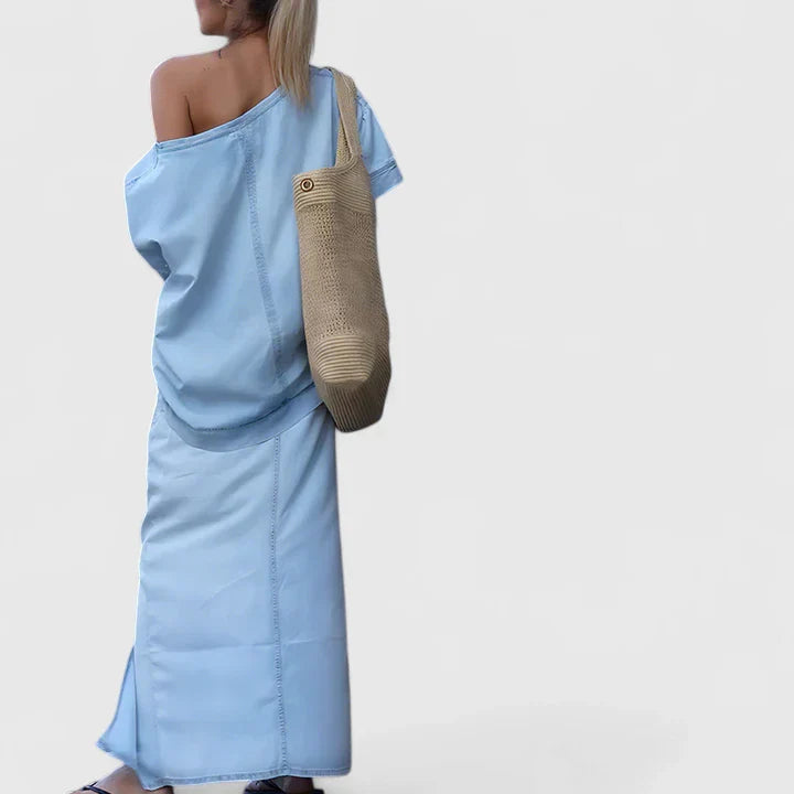 Averlynn | Elegant Maxi Skirt Set Aurevea Atelier