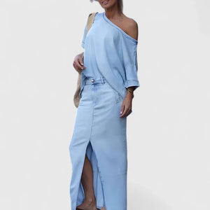 Averlynn | Elegant Maxi Skirt Set Aurevea Atelier